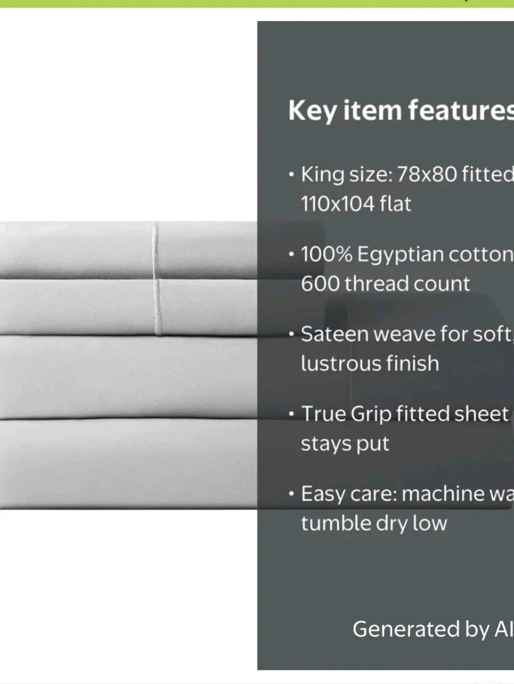 Hotel Style King Egyptian Cotton Sheet Set Damask 600 Thread Count Sateen Weave